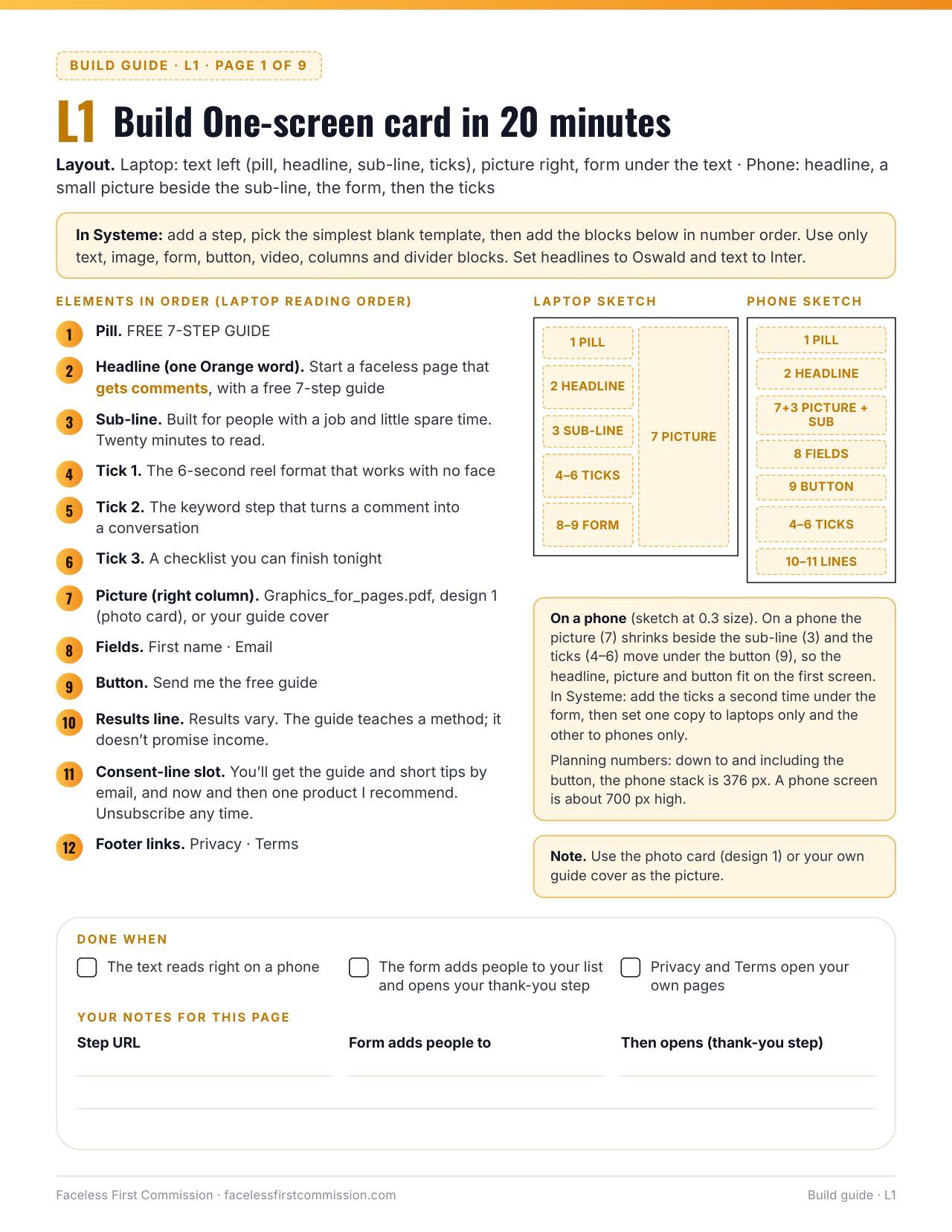 Funnel Page Kit START HERE page