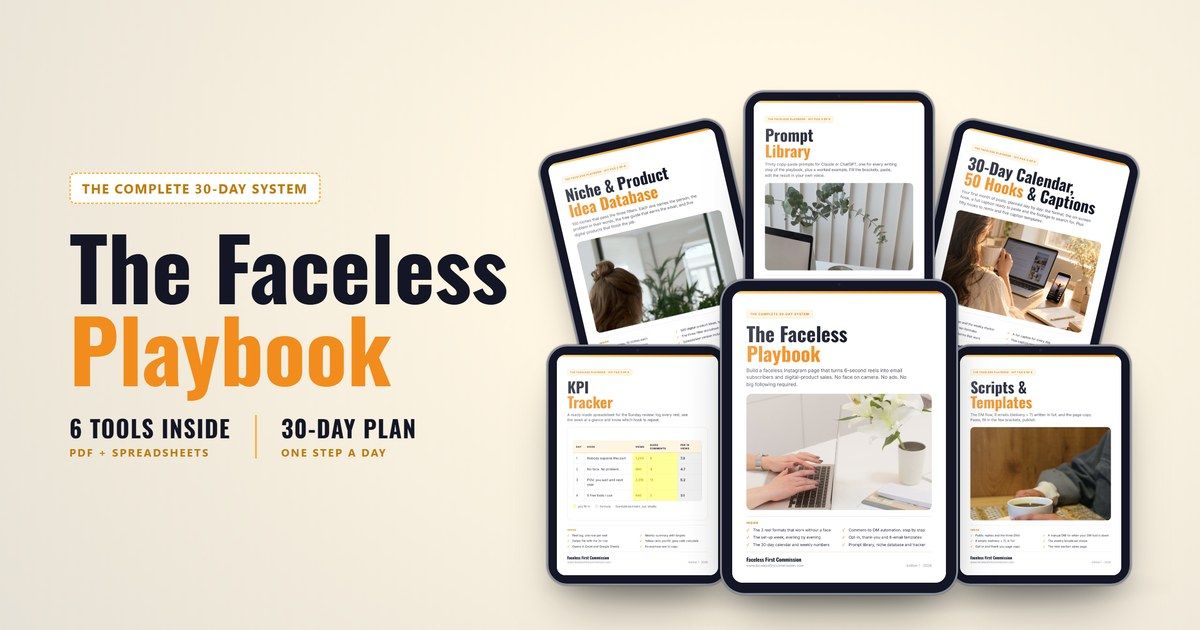 The Faceless Playbook cover