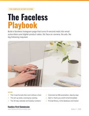 The Faceless Playbook cover